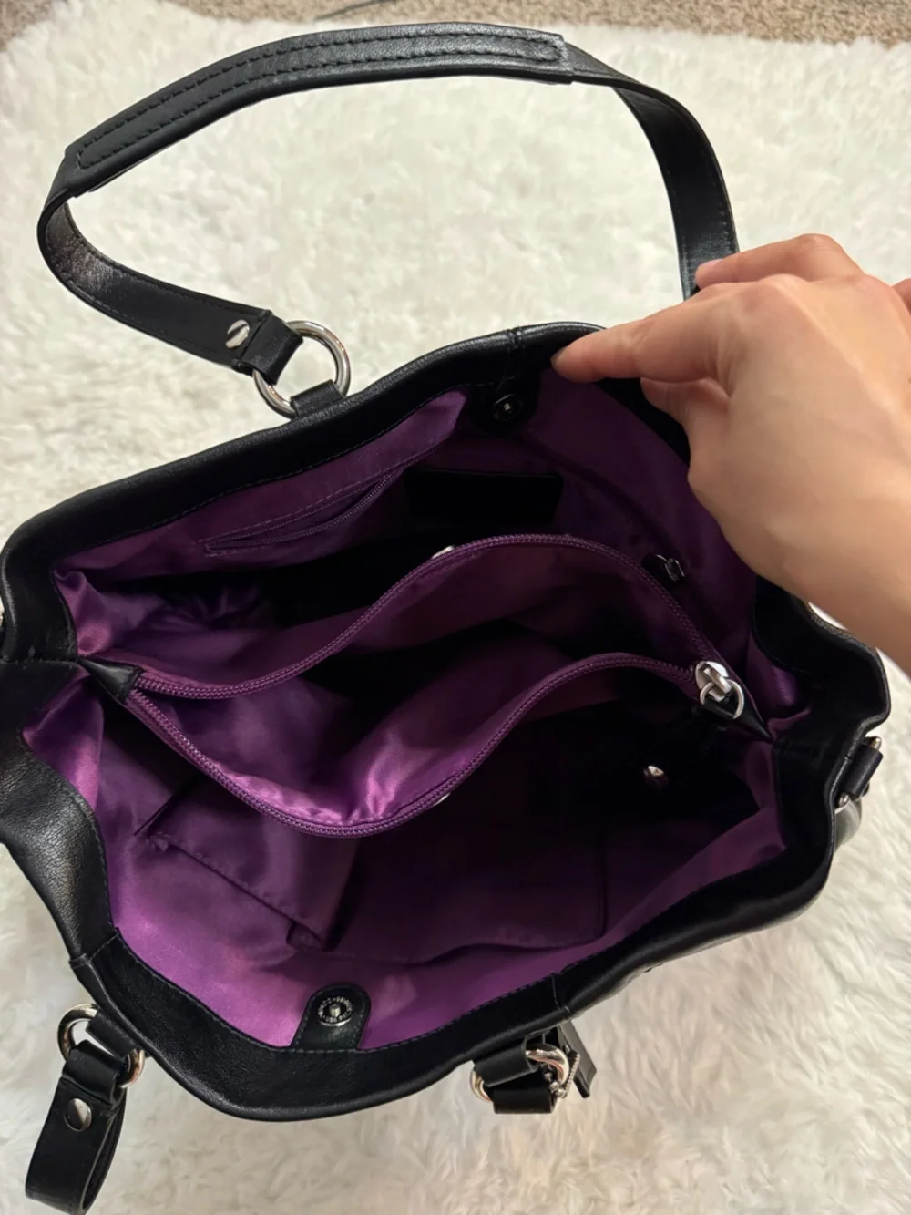 Coach Ashley Leather Satchel Carryall